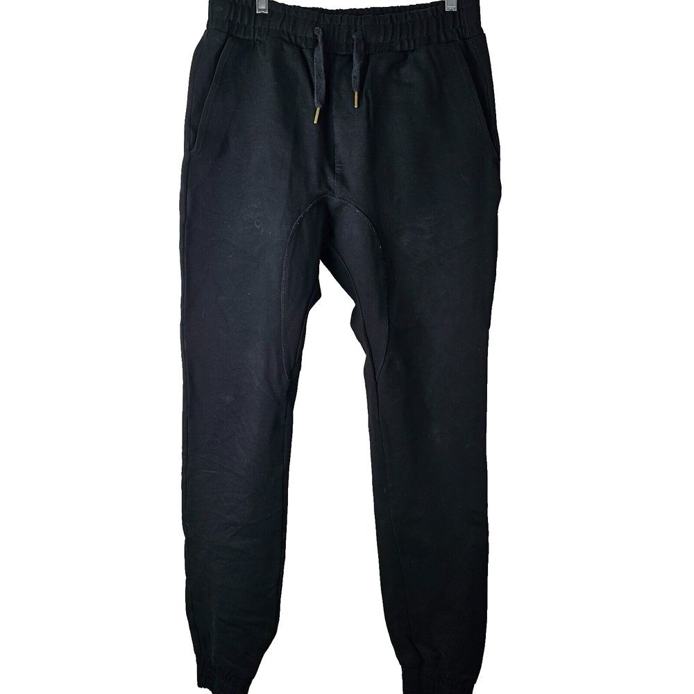 Zanerobe Jogger Pants Mens 32W Black Chino Athleisure Casual Elastic‎ Waist